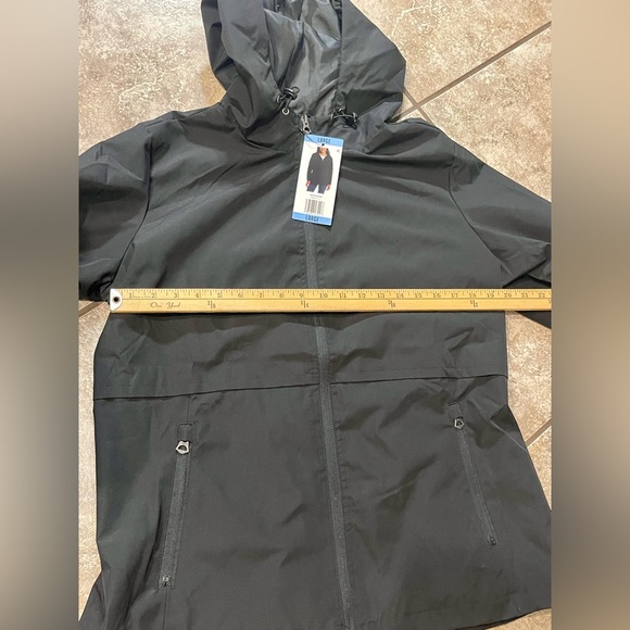 Women’s Black Weatherproof Hooded Jacket NWT - Picture 4 of 5